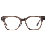 Linda Farrow - Occhiali da Vista Sanchez D-Frame in Corno Grigio - LFL1481C3OPT - Linda Farrow Eyewear