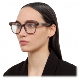 Linda Farrow - Occhiali da Vista Sanchez D-Frame in Corno Grigio - LFL1481C3OPT - Linda Farrow Eyewear