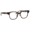 Linda Farrow - Sanchez D-Frame Optical Glasses in Grey Horn (Asian Fit) - LFL1481AC3OPT - Linda Farrow