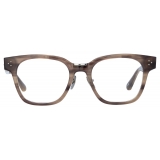 Linda Farrow - Sanchez D-Frame Optical Glasses in Grey Horn (Asian Fit) - LFL1481AC3OPT - Linda Farrow