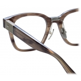 Linda Farrow - Sanchez D-Frame Optical Glasses in Grey Horn (Asian Fit) - LFL1481AC3OPT - Linda Farrow