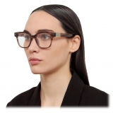 Linda Farrow - Sanchez D-Frame Optical Glasses in Grey Horn (Asian Fit) - LFL1481AC3OPT - Linda Farrow