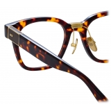 Linda Farrow - Occhiali da Vista Sanchez D-Frame in Tartaruga - LFL1481C2OPT - Linda Farrow Eyewear