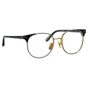 Linda Farrow - Spence Oval Optical Glasses in Black and Yellow Gold - LFL1507C1OPT - Linda Farrow