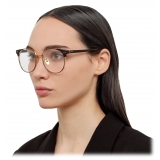 Linda Farrow - Spence Oval Optical Glasses in Black and Yellow Gold - LFL1507C1OPT - Linda Farrow