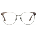 Linda Farrow - Occhiali da Vista Spence Ovali in Corno Grigio - LFL1507C3OPT - Linda Farrow Eyewear