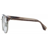 Linda Farrow - Spence Oval Optical Glasses in Grey Horn - LFL1507C3OPT - Linda Farrow Eyewear