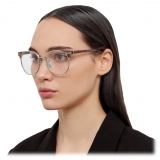 Linda Farrow - Occhiali da Vista Spence Ovali in Corno Grigio - LFL1507C3OPT - Linda Farrow Eyewear