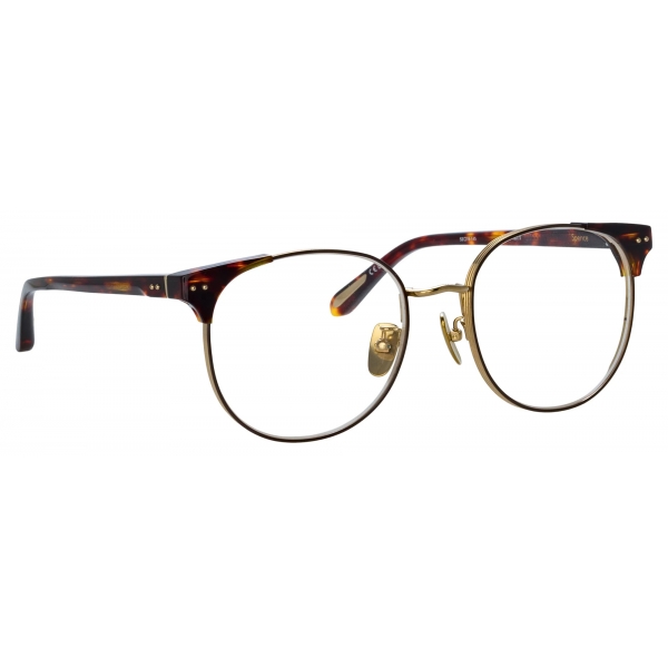 Linda Farrow - Spence Oval Optical Glasses in Tortoiseshell - LFL1507C2OPT - Linda Farrow Eyewear