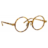 Linda Farrow - Occhiali da Vista Spire Rotondi in Tabacco Tartaruga (Asian Fit) - Linda Farrow Eyewear