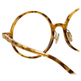 Linda Farrow - Occhiali da Vista Spire Rotondi in Tabacco Tartaruga (Asian Fit) - Linda Farrow Eyewear