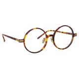 Linda Farrow - Spire Round Optical Glasses in Tortoiseshell (Asian Fit) - Linda Farrow Eyewear