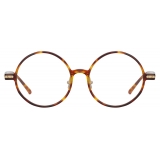 Linda Farrow - Spire Round Optical Glasses in Tortoiseshell (Asian Fit) - Linda Farrow Eyewear