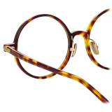 Linda Farrow - Occhiali da Vista Spire Rotondi in Tartaruga (Asian Fit) - Linda Farrow Eyewear