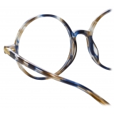 Linda Farrow - Occhiali da Vista Spire Rotondi in Tartaruga Blu - Linda Farrow Eyewear