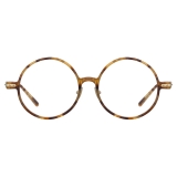 Linda Farrow - Occhiali da Vista Spire Rotondi in Tabacco Tartaruga - Linda Farrow Eyewear