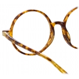 Linda Farrow - Occhiali da Vista Spire Rotondi in Tabacco Tartaruga - Linda Farrow Eyewear