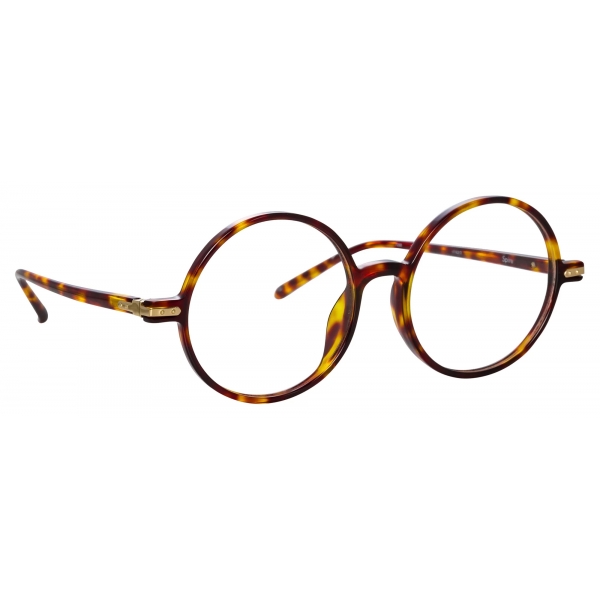 Linda Farrow - Occhiali da Vista Spire Rotondi in Tartaruga - Linda Farrow Eyewear