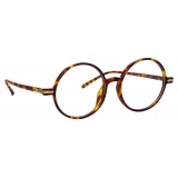 Linda Farrow - Occhiali da Vista Spire Rotondi in Tartaruga - Linda Farrow Eyewear