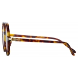 Linda Farrow - Occhiali da Vista Spire Rotondi in Tartaruga - Linda Farrow Eyewear