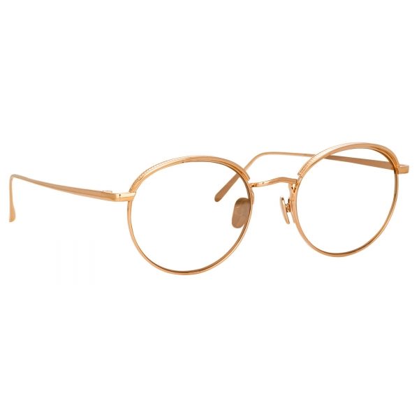 Linda Farrow - Marlon Oval Optical Glasses in Rose Gold - LFL1076C5OPT - Linda Farrow Eyewear