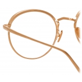 Linda Farrow - Occhiali da Vista Marlon Ovali in Oro Rosa - LFL1076C5OPT - Linda Farrow Eyewear