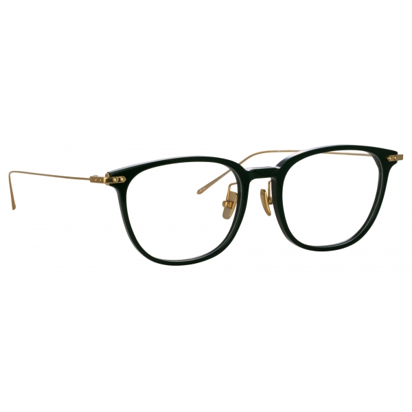 Linda Farrow - Occhiali da Vista Wright Rettangolare in Verde Foresta (Asian Fit) - Linda Farrow Eyewear