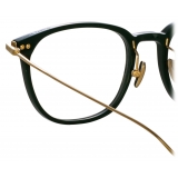 Linda Farrow - Occhiali da Vista Wright Rettangolare in Verde Foresta (Asian Fit) - Linda Farrow Eyewear