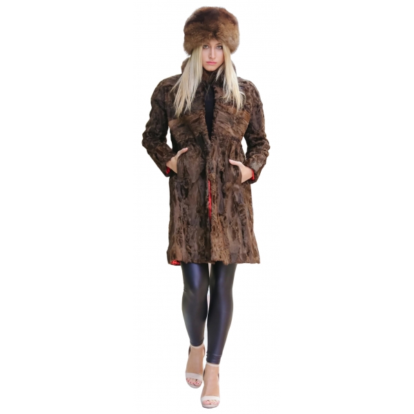 Miriam Tirinzoni - Mink Fur Headpiece - Brown - Headwear - Luxury Exclusive Collection