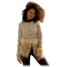 Miriam Tirinzoni - Jacket with Matching Faux Fur Details - Cream - Jacket - Luxury Exclusive Collection