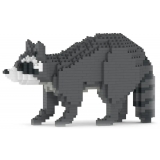 Jekca - Raccoon 01 - Big - Lego - Sculpture - Construction - 4D - Brick Animals - Toys