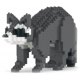 Jekca - Raccoon 01 - Big - Lego - Scultura - Costruzione - 4D - Animali di Mattoncini - Toys