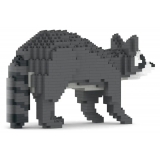 Jekca - Raccoon 01 - Big - Lego - Sculpture - Construction - 4D - Brick Animals - Toys