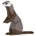 Jekca - Ferret 01 - Big - Lego - Sculpture - Construction - 4D - Brick Animals - Toys