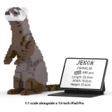 Jekca - Ferret 01 - Big - Lego - Scultura - Costruzione - 4D - Animali di Mattoncini - Toys