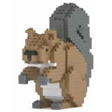 Jekca - Squirrel 01 - Big - Lego - Scultura - Costruzione - 4D - Animali di Mattoncini - Toys