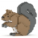 Jekca - Squirrel 01 - Big - Lego - Sculpture - Construction - 4D - Brick Animals - Toys