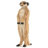 Jekca - Meerkat 01 - Big - Lego - Scultura - Costruzione - 4D - Animali di Mattoncini - Toys