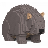 Jekca - Wombat 01 - Big - Lego - Sculpture - Construction - 4D - Brick Animals - Toys