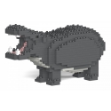 Jekca - Hippo 01 - Big - Lego - Scultura - Costruzione - 4D - Animali di Mattoncini - Toys