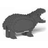 Jekca - Hippo 01 - Big - Lego - Sculpture - Construction - 4D - Brick Animals - Toys