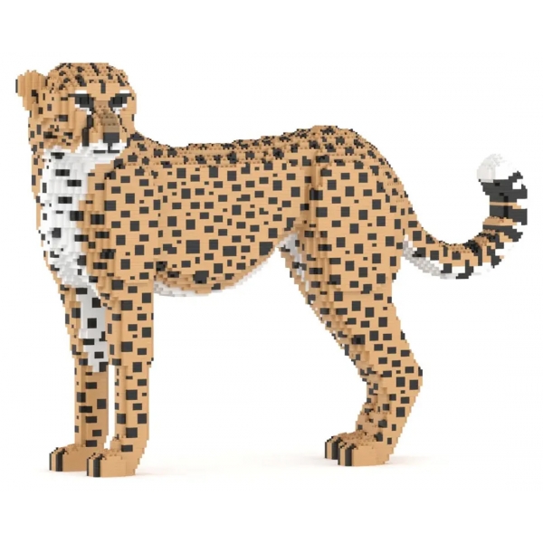 Jekca - Cheetah 01 - Lego - Scultura - Costruzione - 4D - Animali di Mattoncini - Toys