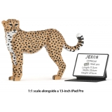 Jekca - Cheetah 01 - Lego - Sculpture - Construction - 4D - Brick Animals - Toys