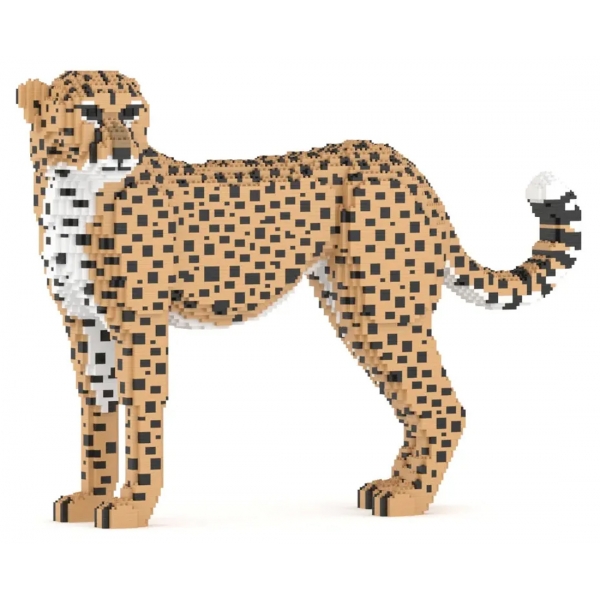 Jekca - Cheetah 01 - Big - Lego - Scultura - Costruzione - 4D - Animali di Mattoncini - Toys