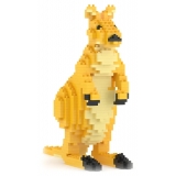 Jekca - Kangaroo 01 - Big - Lego - Scultura - Costruzione - 4D - Animali di Mattoncini - Toys