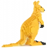 Jekca - Kangaroo 01 - Big - Lego - Scultura - Costruzione - 4D - Animali di Mattoncini - Toys