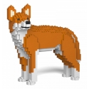 Jekca - Dingo 01 - Big - Lego - Sculpture - Construction - 4D - Brick Animals - Toys