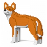 Jekca - Dingo 01 - Big - Lego - Sculpture - Construction - 4D - Brick Animals - Toys