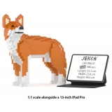 Jekca - Dingo 01 - Big - Lego - Scultura - Costruzione - 4D - Animali di Mattoncini - Toys