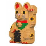 Jekca - Maneki Neko 01-M02 - Big - Lego - Scultura - Costruzione - 4D - Animali di Mattoncini - Toys